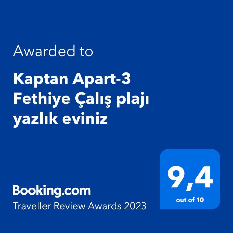 شقة Kaptan Apart-3 Fethiye Calis Plaji Yazlik Eviniz المظهر الخارجي الصورة